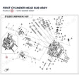 FIRST CYLINDER HEAD SUB ASSY product image