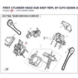 FIRST CYLINDER HEAD SUB ASSY REPL BY 0JY0-022000-20001 product image
