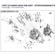 FIRST CYLINDER HEAD SUB ASSY - INTERCHANGEABLE WITH  0JY0-022000-20000 product image
