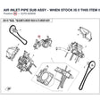 AIR INLET PIPE SUB ASSY - WHEN STOCK IS 0 THIS ITEM IS NO LONGER AVAILABLE product image