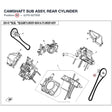 CAMSHAFT SUB ASSY, REAR CYLINDER product image