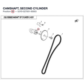 CAMSHAFT, SECOND CYLINDER product image
