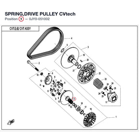 SPRING,DRIVE PULLEY product image