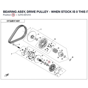 BEARING ASSY, DRIVE PULLEY - WHEN STOCK IS 0 THIS ITEM IS NO LONGER AVAILABLE product image
