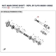 NUT, MAIN DRIVE SHAFT - REPL BY 0JY0-060001-00002 product image