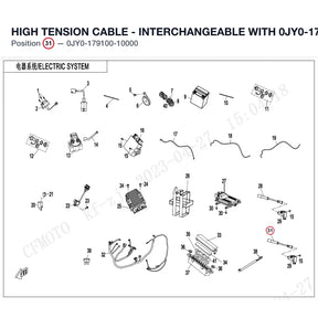 HIGH TENSION CABLE - INTERCHANGEABLE WITH  0JY0-179100 product image
