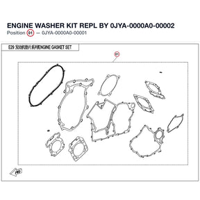 ENGINE WASHER KIT REPL BY 0JYA-0000A0-00002 product image
