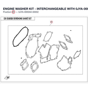 ENGINE WASHER KIT - INTERCHANGEABLE WITH 0JYA-0000A0-00001 product image