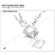 HEX FLANGE BOLT M6x6 product image