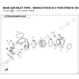 MAIN AIR INLET PIPE - WHEN STOCK IS 0 THIS ITEM IS NO LONGER AVAILABLE product image