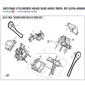 SECOND CYLINDER HEAD SUB ASSY REPL BY 0JYA-026000-20001 product image