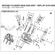 SECOND CYLINDER HEAD SUB ASSY - REPL BY 0JYA-026000-20002 product image