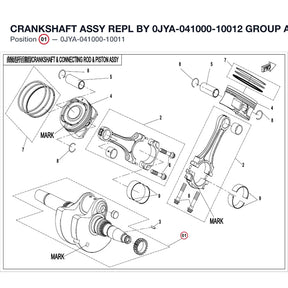 CRANKSHAFT ASSY REPL BY 0JYA-041000-10012 product image