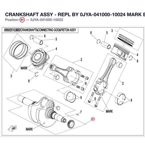 CRANKSHAFT ASSY - REPL BY 0JYA-041000-10024 product image