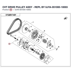 CVT DRIVE PULLEY ASSY - REPL BY 0JYA-051000-10003 product image
