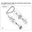 NUT, DRIVE PULLEY REPL BY 0JYA-051013-10001 product image