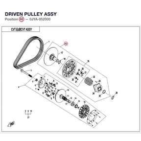 DRIVEN PULLEY ASSY product image