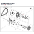 SPRING, DRIVEN PULLEY product image