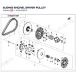 SLIDING SHEAVE, DRIVEN PULLEY product image