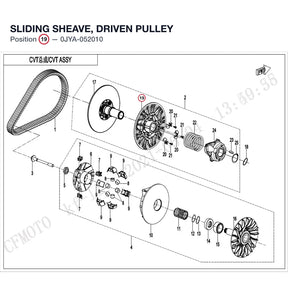 SLIDING SHEAVE, DRIVEN PULLEY product image