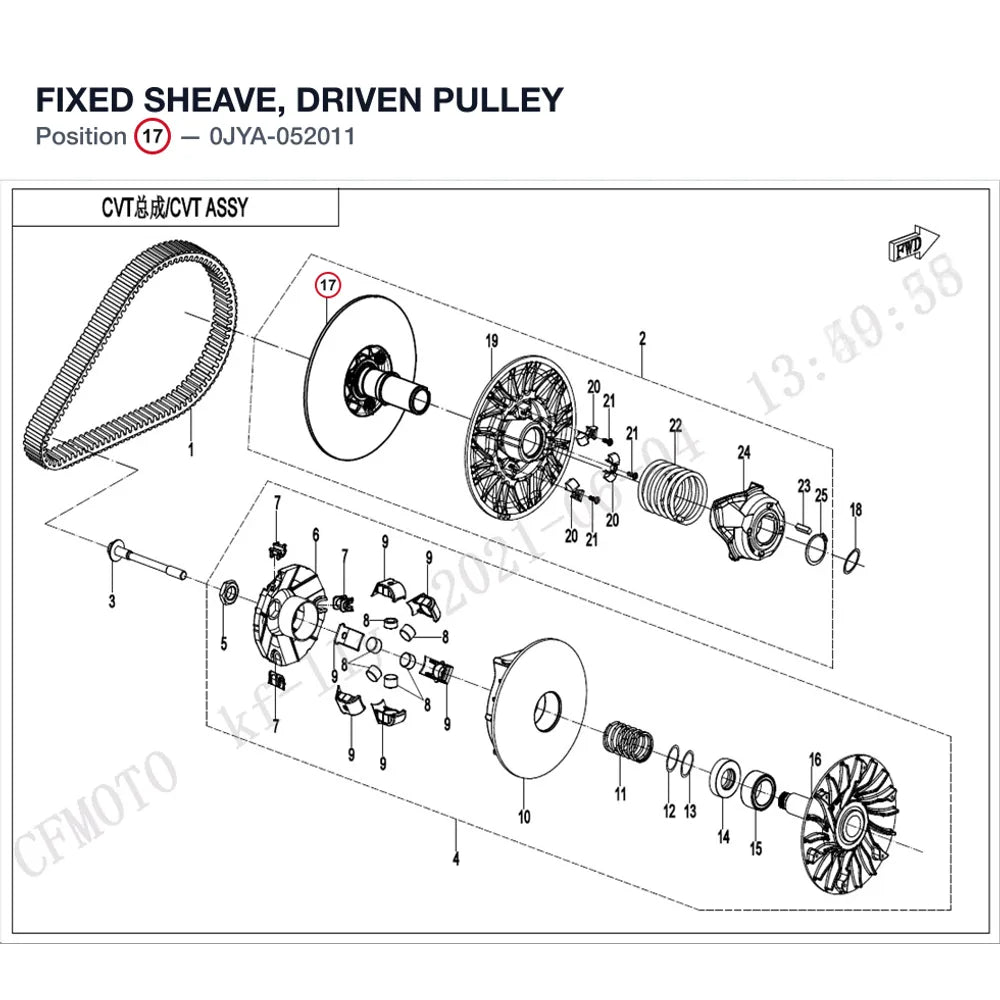 FIXED SHEAVE, DRIVEN PULLEY product image