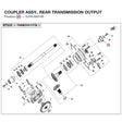 COUPLER ASSY., REAR TRANSMISSION OUTPUT product image