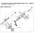 ADJUSTING GASKET, DRIVE BEVEL GEAR T=0.15  - REPL BY 0JYV-062101-1E00-Q0- product image