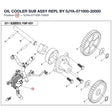 OIL COOLER SUB ASSY REPL BY 0JYA-071000-20000 product image