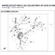 WATER OUTLET PIEP 2, OIL COLLER REPL BY 0JYA-071008-20000 product image
