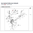 OIL OUTLET PIPE, OIL COOLER product image