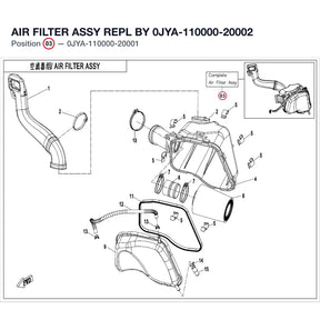 AIR FILTER ASSY REPL BY 0JYA-110000-20002 product image