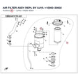 AIR FILTER ASSY REPL BY 0JYA-110000-30002 product image