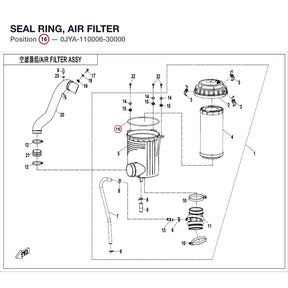 SEAL RING, AIR FILTER product image