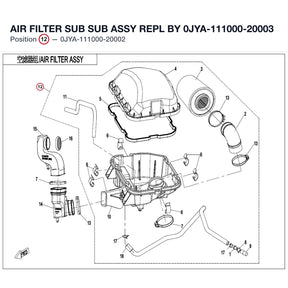AIR FILTER SUB SUB ASSY REPL BY 0JYA-111000-20003 product image