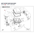 AIR FILTER SUB SUB ASSY product image