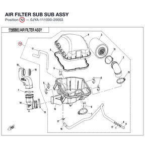 AIR FILTER SUB SUB ASSY product image