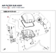 AIR FILTER SUB ASSY product image