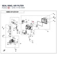 SEAL RING, AIR FILTER product image