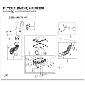 FILTER ELEMENT, AIR FILTER product image
