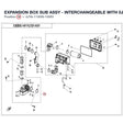 EXPANSION BOX SUB ASSY - INTERCHANGEABLE WITH  0JYA-113000-10001 product image