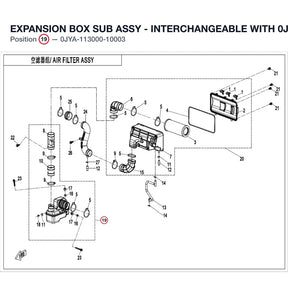 EXPANSION BOX SUB ASSY - INTERCHANGEABLE WITH  0JYA-113000-10001 product image