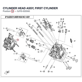 CYLINDER HEAD ASSY, FIRST CYLINDER product image