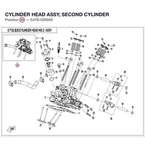 CYLINDER HEAD ASSY, SECOND CYLINDER product image