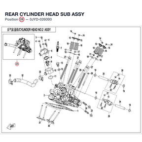 REAR CYLINDER HEAD SUB ASSY product image