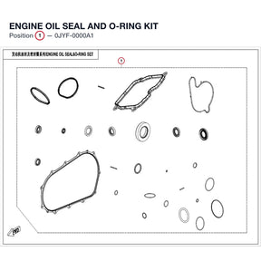 ENGINE OIL SEAL AND O-RING KIT product image