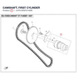 CAMSHAFT, FIRST CYLINDER product image