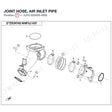 JOINT HOSE, AIR INLET PIPE product image