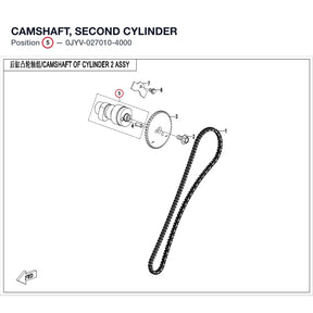 CAMSHAFT, SECOND CYLINDER product image