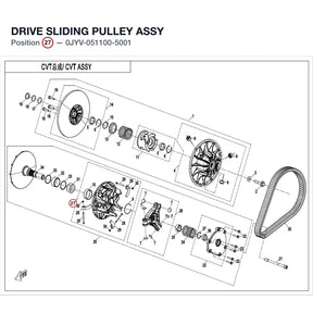 DRIVE SLIDING PULLEY ASSY product image