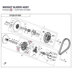 WEIGHT SLIDER ASSY product image